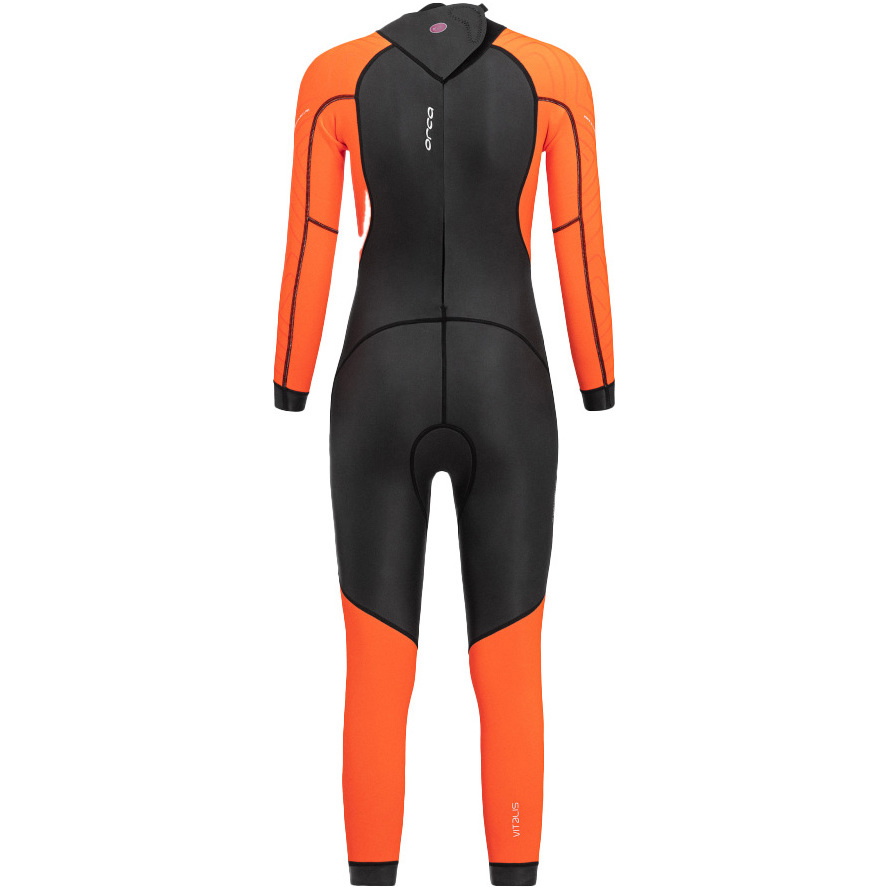2026 Orca Womens Vitalis Hi-Vis Back Zip Open Water Swim Wetsuit NN674601 - Black